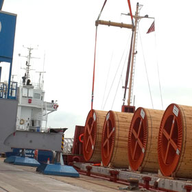 cable reels project cargo southampton